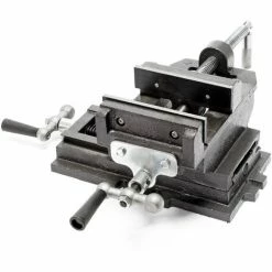 Alternative view of WILTEC Maschinenschraubstock Schraubstock2-Achsen 200 Mm Kreuztisch Frästisch Werkbank Arbeitstisch