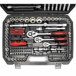 WILTEC Ratschen-Steckschlüssel-Satz 215tlg. Schraubenschlüssel Nusssatz Nusskasten Werkzeugset -WILTEC SHOP 11276119 3