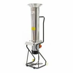 WILTEC Rollbarer Obsthäcksler Aus Edelstahl, 1100W 1,5PS 2800U/min Bis 1000 Kg/std. Kernobstschneidemühle