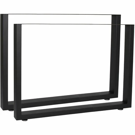 WILTEC Tischkufen Tischbeine Aus Vierkantprofilen 90x72cm Schwarz Pulverbeschichtet Tischgestell 1 WILTEC Tischkufen Tischbeine Aus Vierkantprofilen 90x72cm Schwarz Pulverbeschichtet Tischgestell