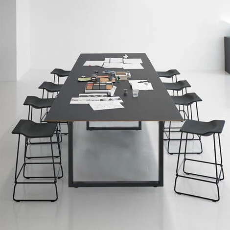WILTEC Tischkufen Tischbeine Aus Vierkantprofilen 90x72cm Schwarz Pulverbeschichtet Tischgestell 2 WILTEC Tischkufen Tischbeine Aus Vierkantprofilen 90x72cm Schwarz Pulverbeschichtet Tischgestell – Bild 2