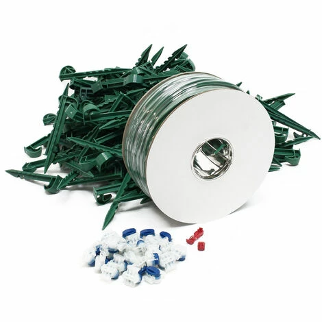 WILTEC Mähroboter Installations-Set mit 250m Kabel verzinnt, 250 Haken, 25 Verbinder und 2 Anschlussklemmen WILTEC Mähroboter Installations-Set Mit 250m Kabel Verzinnt, 250 Haken, 25 Verbinder Und 2 Anschlussklemmen -WILTEC SHOP 13416551 1