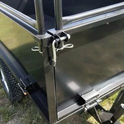 WILTEC Kippanhänger 200x78x94,5cm Mit Gitter Und Abnehmbaren Seitenwänden Universelle Anhängerverbindung -WILTEC SHOP 13455033 5