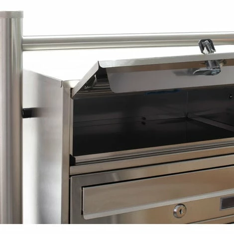 WILTEC 3er Briefkastenanlage Edelstahl Postfach 3 Brieffächer Standbriefkasten Postkasten WILTEC 3er Briefkastenanlage Edelstahl Postfach 3 Brieffächer Standbriefkasten Postkasten -WILTEC SHOP 13603871 2