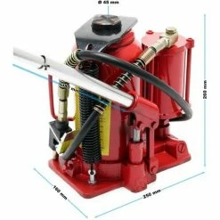 WILTEC Hydraulischer Stempelwagenheber 20T, 260-510mm, Pneumatisch & Manuell, Aus Stahl 7 WILTEC Hydraulischer Stempelwagenheber 20T, 260-510mm, Pneumatisch & Manuell, Aus Stahl -WILTEC SHOP 14352088 4