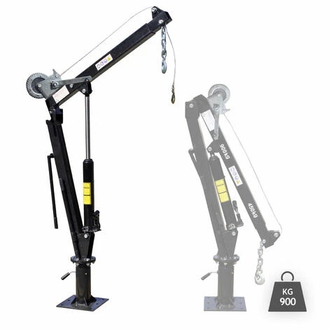 WILTEC Pickup Kran mit 900kg um 360° drehbar & Seilwinde, Standfuß, klappbar WILTEC Pickup Kran Mit 900kg Um 360° Drehbar & Seilwinde, Standfuß, Klappbar -WILTEC SHOP 14834891 1