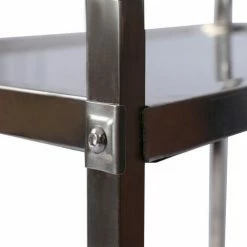 WILTEC Edelstahl Servierwagen 3 Etagen Bis 150kg Küchenwagen Rollwagen Leichtlaufräder Mit Bremsen 3 WILTEC Edelstahl Servierwagen 3 Etagen Bis 150kg Küchenwagen Rollwagen Leichtlaufräder Mit Bremsen -WILTEC SHOP 15665991 4