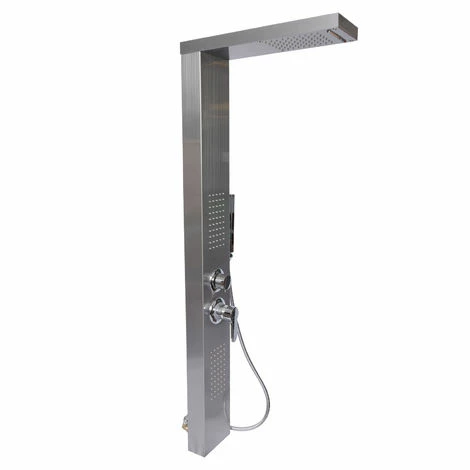 WILTEC Multifunktionale Regendusche Aus Edelstahl Mit Massagedüsen & Kopfbrause 1 WILTEC Multifunktionale Regendusche Aus Edelstahl Mit Massagedüsen & Kopfbrause