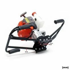 WILTEC Erdlochbohrer Set, 2-Personen-Bedienung Mit 3 PS, 63,3 Ccm 2-Takt-Motor Mit Ø250mm Bohrschnecke -WILTEC SHOP 17370047 4