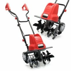 WILTEC Elektro Gartenhacke Mit 1500W Leistung, 400U/min Leerlaufgeschwindigkeit, 220mm Arbeitstiefe