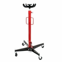 WILTEC Mobiler Getriebeheber, Motorheber Bis 500 Kg Tragkraft, 110-192 Cm Arbeitshöhe, Rollbarer Lifter