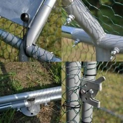 WILTEC XXL Freilaufgehege 6x3x2m Für Viel Auslauf Mit Wasserdichtem Sonnendach Und Tür Voliere Außengehege -WILTEC SHOP 21512918 3