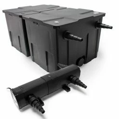 WILTEC Set SunSun: 60000l Bio Teichfilter 18W UVC Teichklärer