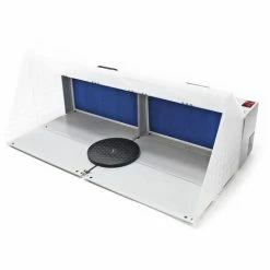WILTEC Airbrush Zubehör Doppel Absauganlage 8m³ / Min Filter Farbnebel Sprühnebel
