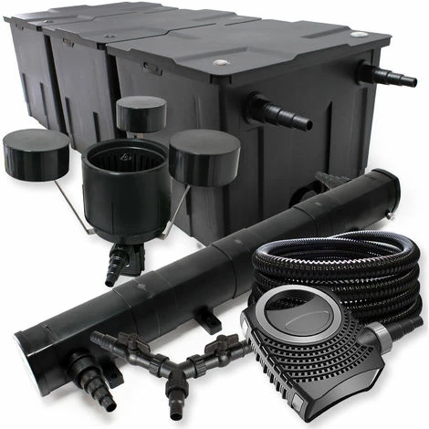 WILTEC SunSun Filter Set Für 90000l Teich 72W Teichklärer NEO8000 70W Pumpe 25m Schlauch Skimmer 1 WILTEC SunSun Filter Set Für 90000l Teich 72W Teichklärer NEO8000 70W Pumpe 25m Schlauch Skimmer