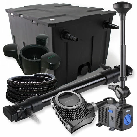 WILTEC SunSun 1-Kammer Set 60000l 72W UVC Teich Klärer NEO10000 80W Pumpe Schlauch Springbrunnen Skimmer 1 WILTEC SunSun 1-Kammer Set 60000l 72W UVC Teich Klärer NEO10000 80W Pumpe Schlauch Springbrunnen Skimmer