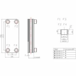 WILTEC Hrale Edelstahl Wärmetauscher 50 Platten Max 285 KW Plattenwärmetauscher Wärmetauscher -WILTEC SHOP 2387502 5
