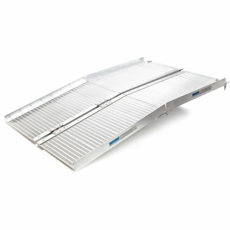 WILTEC Rollstuhlrampe Rollirampe Auffahrschiene 2x faltbar Aluminium 152cm 270kg Kofferrampe WILTEC Rollstuhlrampe Rollirampe Auffahrschiene 2x Faltbar Aluminium 152cm 270kg Kofferrampe -WILTEC SHOP 2387536 2