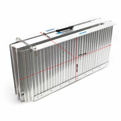 WILTEC Rollstuhlrampe Rollirampe Auffahrschiene 2x faltbar Aluminium 152cm 270kg Kofferrampe WILTEC Rollstuhlrampe Rollirampe Auffahrschiene 2x Faltbar Aluminium 152cm 270kg Kofferrampe -WILTEC SHOP 2387536 3