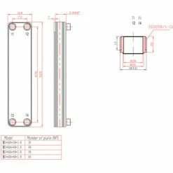 WILTEC Hrale Edelstahl Wärmetauscher 60 Platten Max 660 KW Plattenwärmetauscher Wärmetauscher -WILTEC SHOP 2387810 5