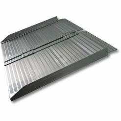 WILTEC Rollstuhl Rampe Rollstuhlrampe Aluminium Klappbar 150 Cm Bis 270 Kg Mobil Faltbar Flachrampe