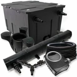 WILTEC SunSun Filter Set 60000l Teich 72W Teichklärer NEO8000 70W Pumpe 25m Schlauch Skimmer SK30