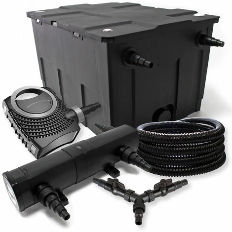 WILTEC SunSun Filter Set 60000l Teich 24W Teichklärer NEO8000 70W Pumpe 25m Schlauch 1 WILTEC SunSun Filter Set 60000l Teich 24W Teichklärer NEO8000 70W Pumpe 25m Schlauch