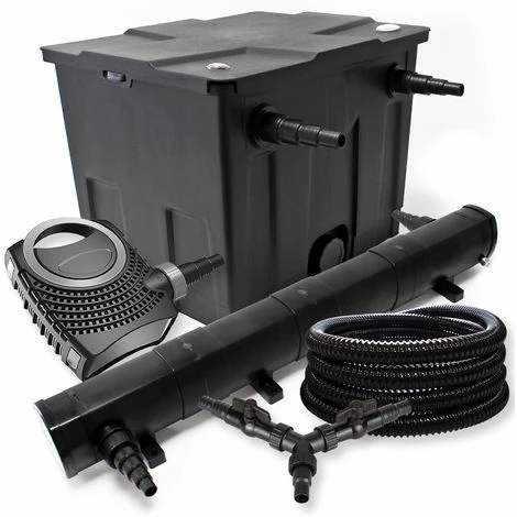 WILTEC Filter Set 12000l Teich 72W Teichklärer NEO8000 70W Pumpe 25m Schlauch 1 WILTEC Filter Set 12000l Teich 72W Teichklärer NEO8000 70W Pumpe 25m Schlauch