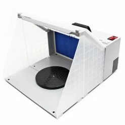 WILTEC Airbrush Zubehör Absauganlage 4m³ / Min Filter Farbnebel Beleuchtet