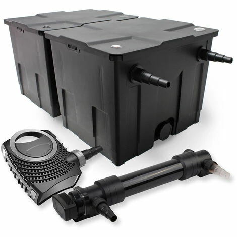 WILTEC SunSun 2-Kammer Filter Set 60000l 36W UVC 6er Teich Klärer NEO10000 80W Pumpe 1 WILTEC SunSun 2-Kammer Filter Set 60000l 36W UVC 6er Teich Klärer NEO10000 80W Pumpe