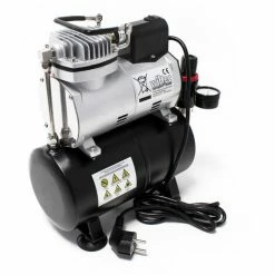 Alternative view of WILTEC Airbrush Kompressor AF186 Mit Lufttank Druckminderer 4 Bar Start-Stop Automatik