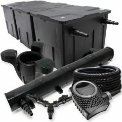 WILTEC SunSun Filter Set 90000l Teich 72W Teichklärer NEO10000 80W Pumpe 25m Schlauch Skimmer SK30