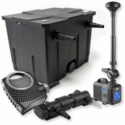 WILTEC SunSun 1-Kammer Filter Set 12000l 18W UVC Teich Klärer NEO8000 70W Pumpe Springbrunnen