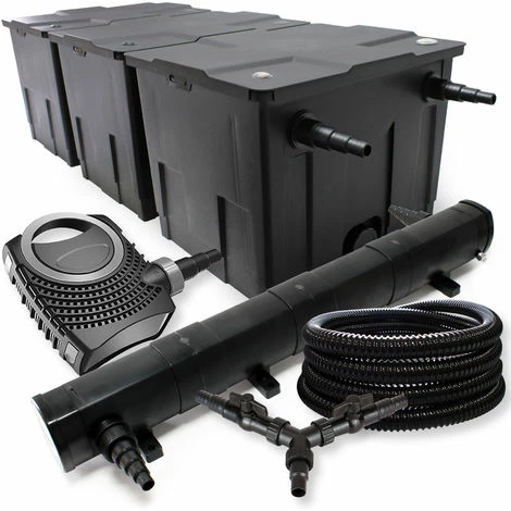 WILTEC SunSun Filter Set Für 90000l Teich 72W Teichklärer NEO8000 70W Pumpe 25m Schlauch 1 WILTEC SunSun Filter Set Für 90000l Teich 72W Teichklärer NEO8000 70W Pumpe 25m Schlauch