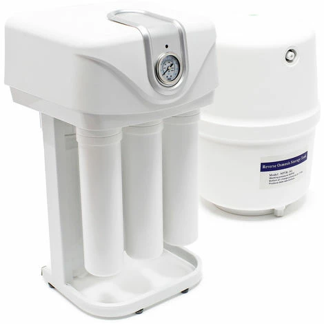 WILTEC Naturewater 5 Stufen Umkehrosmose 180 L/Tag Mit Pumpe Rahmen Druckanzeige Und Staubdichtem Gehäuse 1 WILTEC Naturewater 5 Stufen Umkehrosmose 180 L/Tag Mit Pumpe Rahmen Druckanzeige Und Staubdichtem Gehäuse