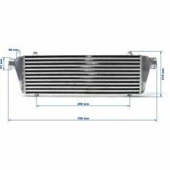 WILTEC Ladeluftkühler LLK Aluminium Turbo INTERCOOLER No.005 Turbolader -WILTEC SHOP 2390705 3
