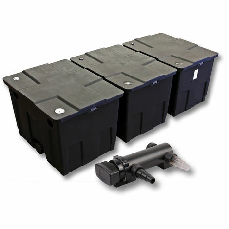 WILTEC SunSun 3-Kammer Filter Set Für 90000l Teich Mit 18W UVC 3er Teichklärer 1 WILTEC SunSun 3-Kammer Filter Set Für 90000l Teich Mit 18W UVC 3er Teichklärer