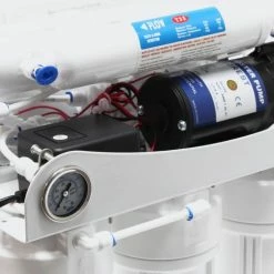 WILTEC Naturewater 5 Stufen Umkehrosmose RO 180 L/Tag Mit Druckerhöhungspumpe Und Druckanzeige -WILTEC SHOP 2390905 4