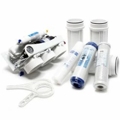 WILTEC Naturewater 5 Stufen Umkehrosmose RO 180 L/Tag Mit Druckerhöhungspumpe Und Druckanzeige -WILTEC SHOP 2390905 5
