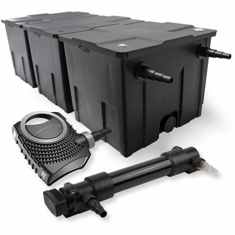 WILTEC SunSun 3-Kammer Filter Set 90000l 36W UVC 6er Teich Klärer NEO8000 70W Pumpe 1 WILTEC SunSun 3-Kammer Filter Set 90000l 36W UVC 6er Teich Klärer NEO8000 70W Pumpe