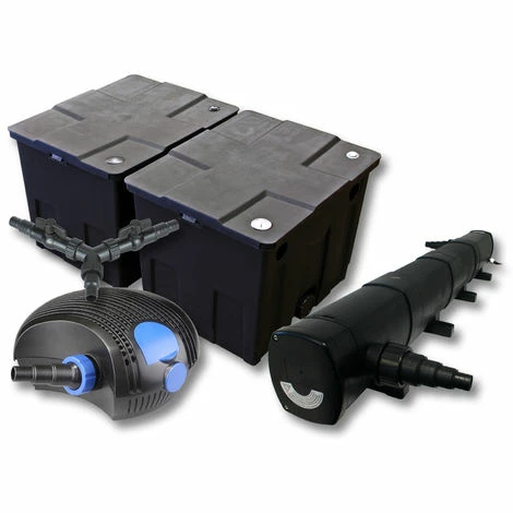 WILTEC SunSun Filter Set Für 60000l Teich Mit 72W Teichklärer Und 100W ECO Pumpe 1 WILTEC SunSun Filter Set Für 60000l Teich Mit 72W Teichklärer Und 100W ECO Pumpe