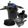WILTEC Druckfilter XXL Set Aus 30000l Filter, 18W UVC Teichklärer, 70W Pumpe , 25m Schlauch Und Skimmer