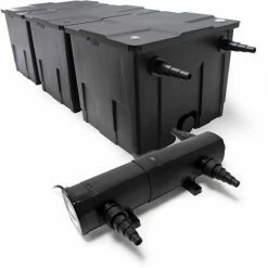 WILTEC Set SunSun: 90000l Bio Teichfilter 24W UVC Teichklärer