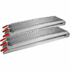 WILTEC 2x Auffahrrampe Motorrad ATV Faltbar Aluminium Auffahrschiene Fahrrampe Laderampe 226cm 680kg -WILTEC SHOP 2554935 3