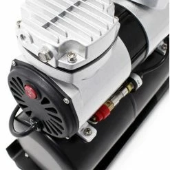 WILTEC Airbrush Kompressor AS196A Mit Lufttank 2 Zylinder Kolben 6 Bar 2 Stufenschalter -WILTEC SHOP 2571447 5