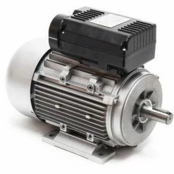 WILTEC Profi Kupfer-Elektromotor 1-phas. 2-pol 230V 1,5kW Mit Anlaufkondensator 2850U/m Aluminium