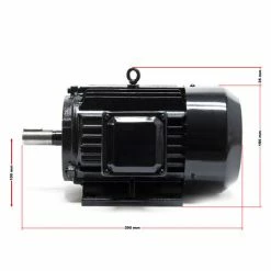 WILTEC Elektromotor 400V 2-pol. 3-phasig Motor Mit Aluminiumwicklung 3kW (4PS) Asynchronmotor Drehstrom -WILTEC SHOP 25751486 3