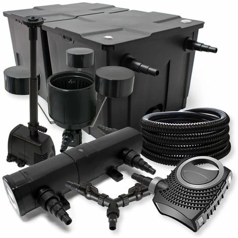 WILTEC SunSun Filter Set 60000l Teich 36W Teichklärer NEO8000 70W Pumpe 25m Schlauch Skimmer Springbrunnen 1 WILTEC SunSun Filter Set 60000l Teich 36W Teichklärer NEO8000 70W Pumpe 25m Schlauch Skimmer Springbrunnen