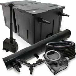 WILTEC SunSun Filter Set Für 60000l Teich 72W Teichklärer NEO8000 70W Pumpe 25m Schlauch Springbrunnen