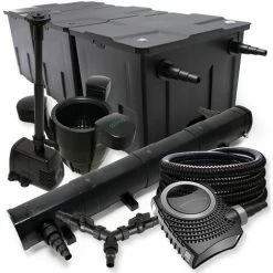 WILTEC SunSun Filter Set 90000l Teich 72W Teichklärer NEO8000 70W Pumpe 25m Schlauch Skimmer Springbrunnen